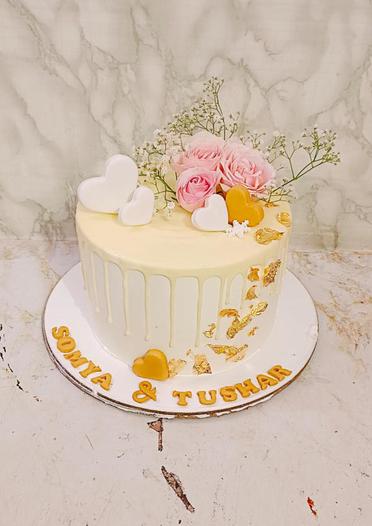 Golden Drip Cake