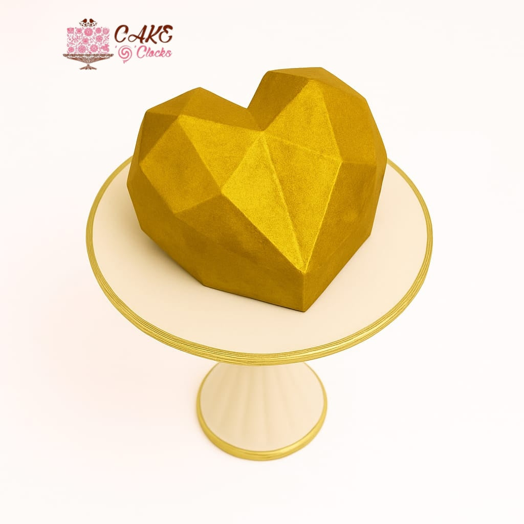 Golden Love Pinata Cake