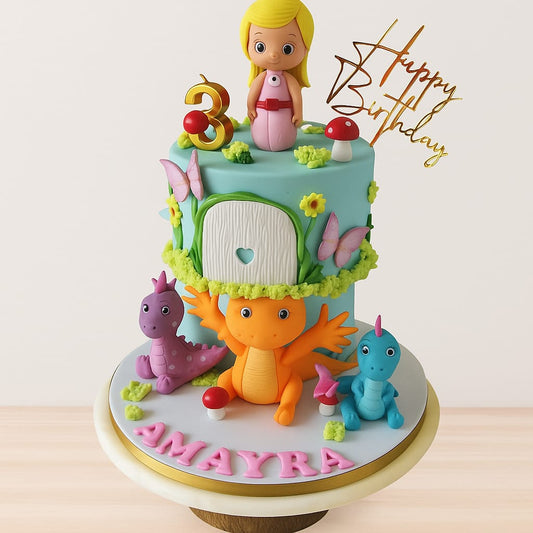 Dragon Fantasy Birthday Cake