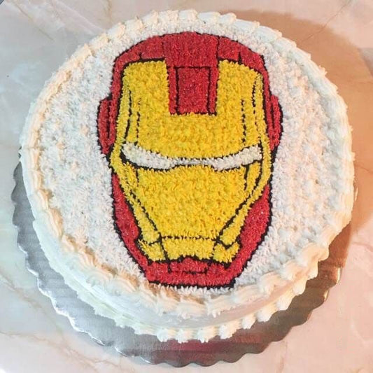 Iron Man Face Cake