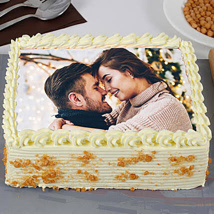 Lovely Couple Photo Cake