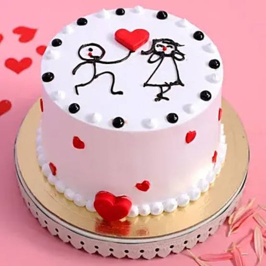 Love Theme Mini Cake
