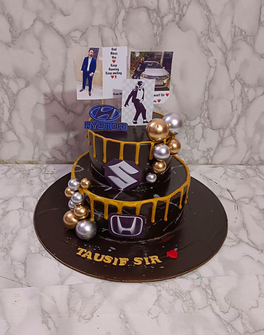 Luxury Wheels Cake