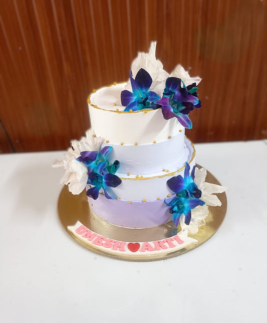 Orchid Love Tier Cake