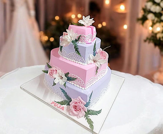 Pastel Rose Delight Cake