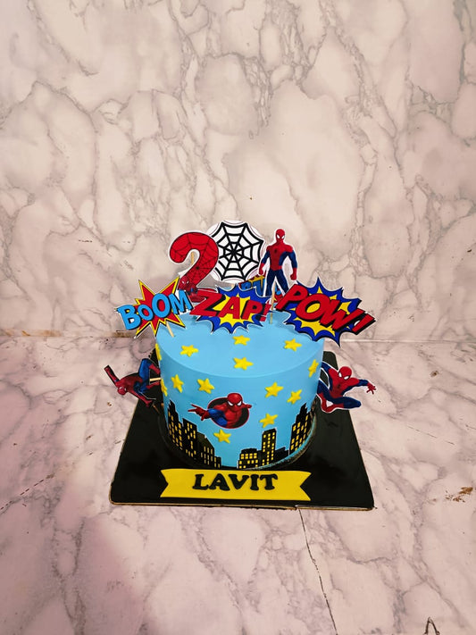 Spiderman Theme Cake