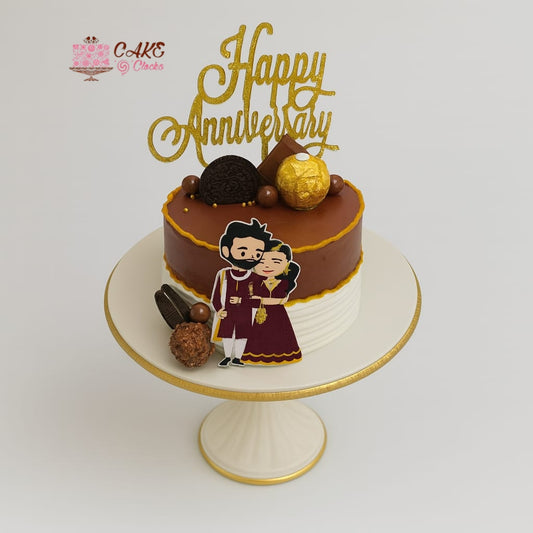 Couple Anniversary Cake