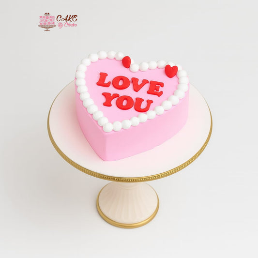 Pink Love You Bento Mini Cake