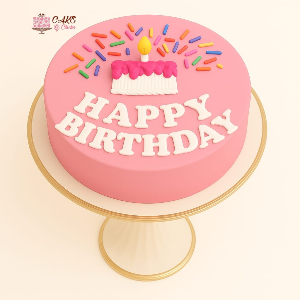 Pink Sprinkle Birthday Bento Mini Cake