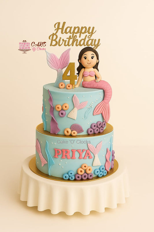 Little Mermaid Birthday Cake