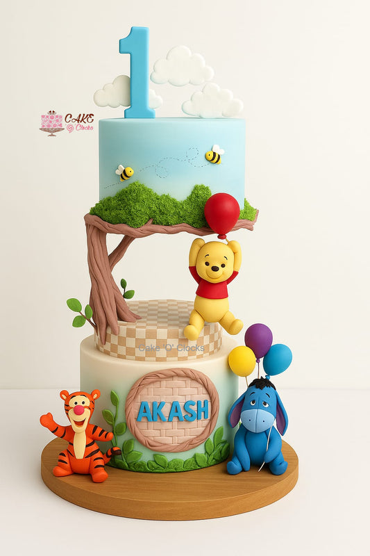 Winnie the Pooh Anti-Gravity Cake