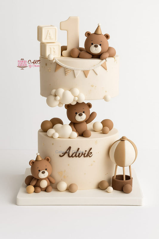 Cloudy Bear Cake