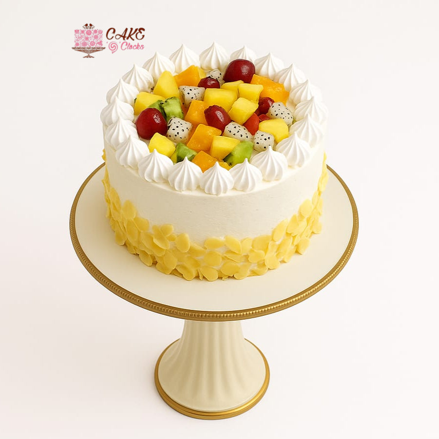 Assorted Fruit and Almond Cake