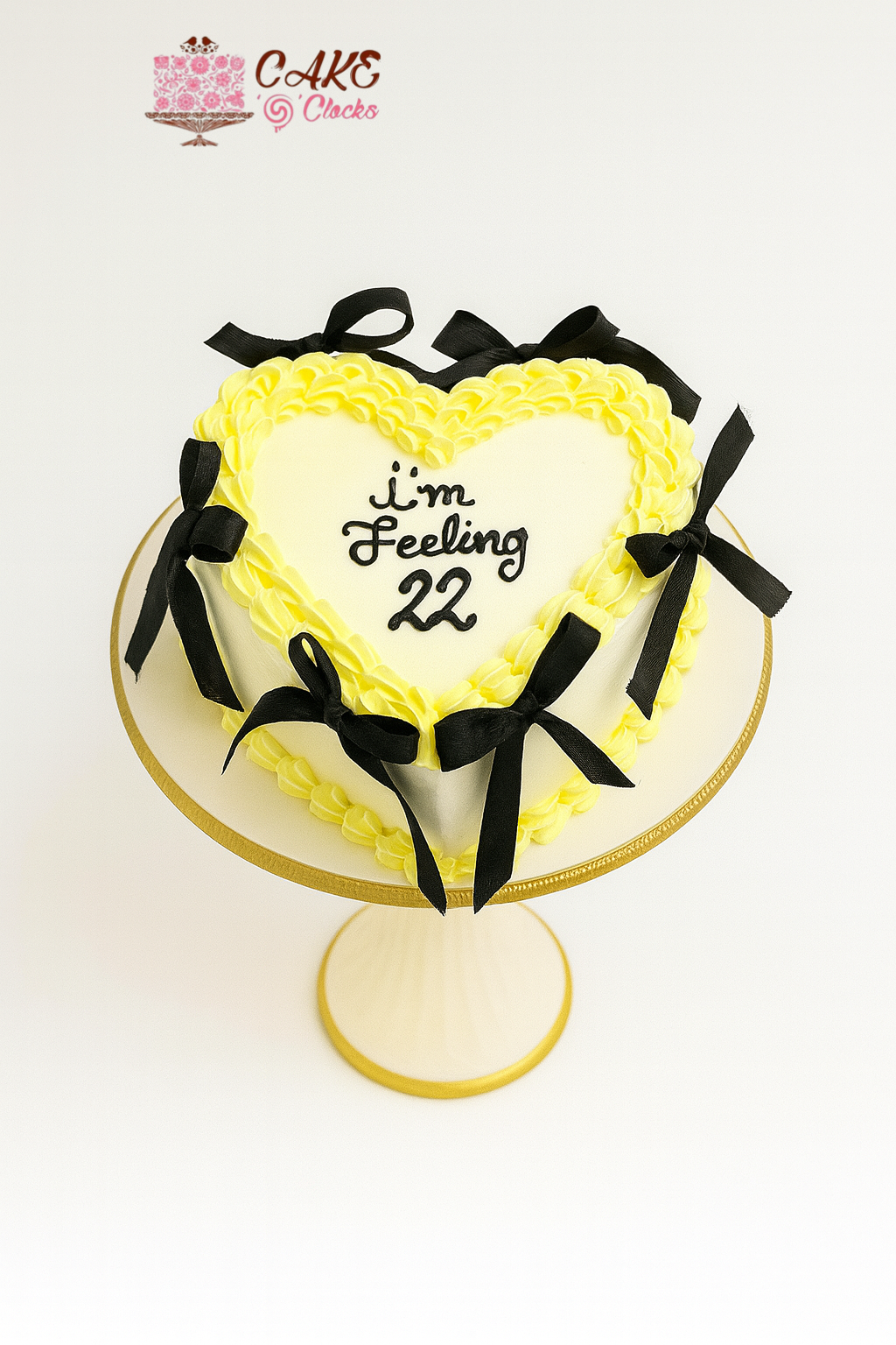 Feeling Young Heart Shape Cake