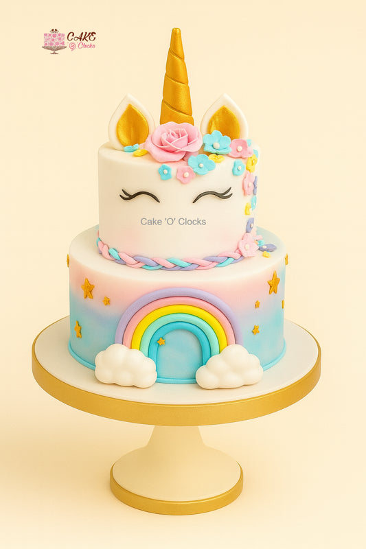 Enchanted Unicorn Rainbow Cake