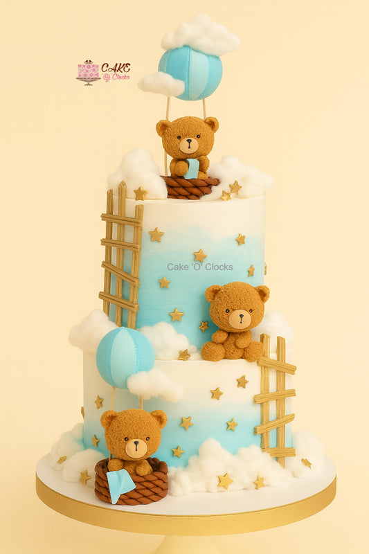 Hot Air Balloon Teddy Bear Cake