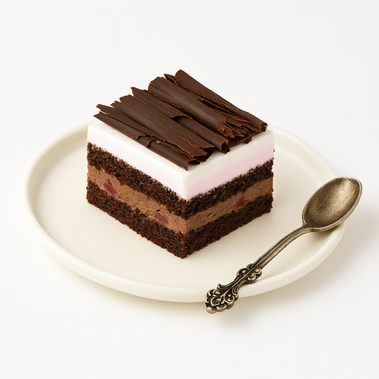 Chocolate Cherry Mousse Pastry