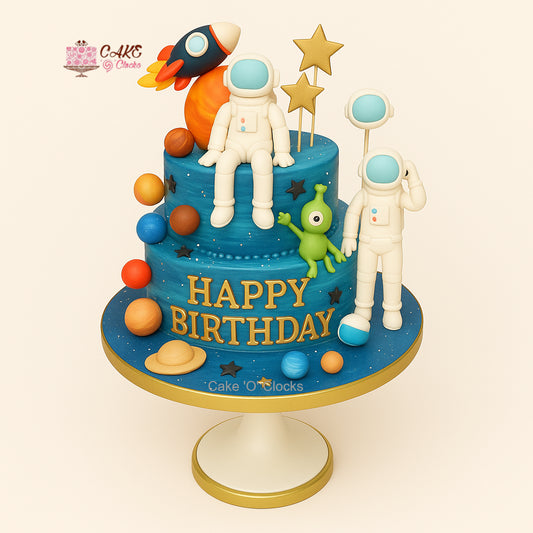 Rocket Planet Cake