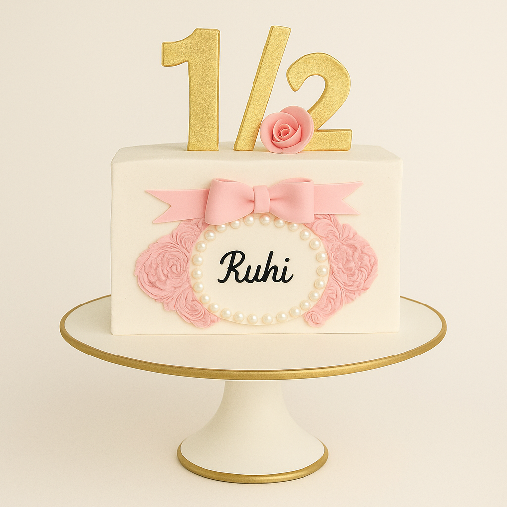 Princess Pearl Half Cake