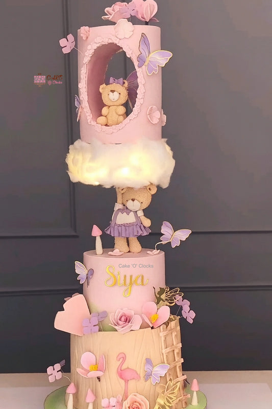 Magical Butterfly Bear Cake