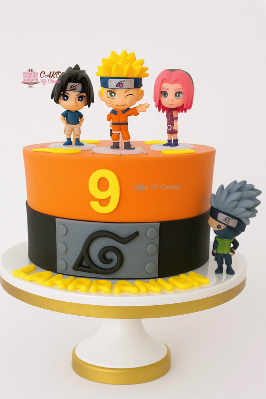 Naruto Team 7 Birthday Cake