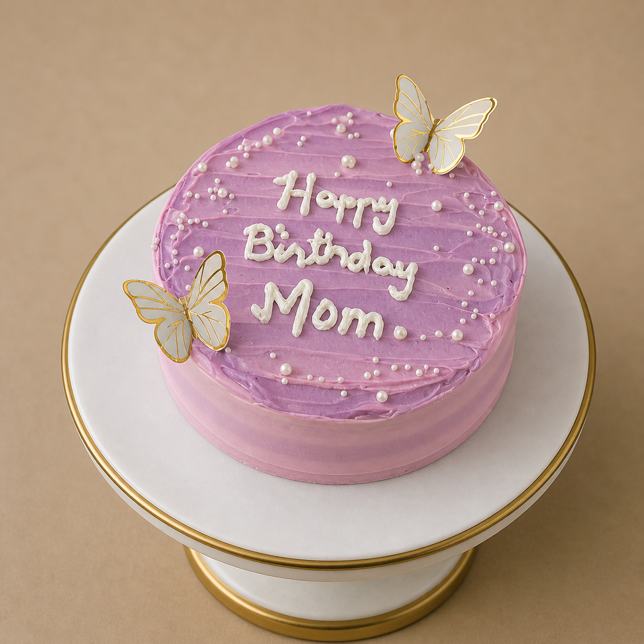 Butterfly Mom Birthday Designer Cake