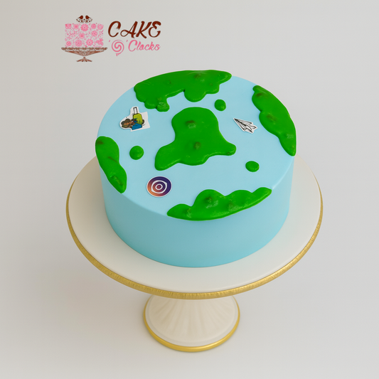 Earth Globe Theme Cake