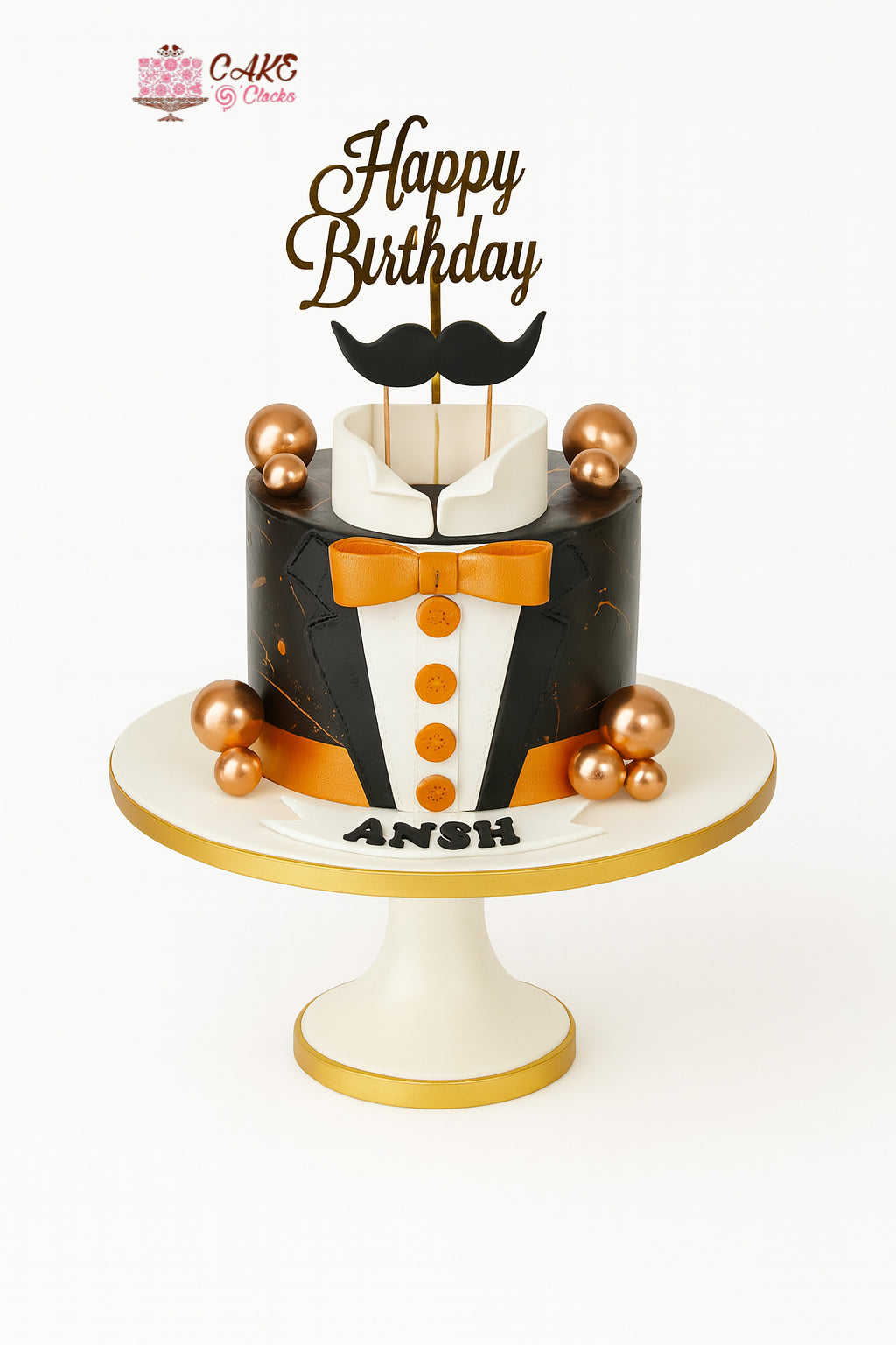 Gentleman Tux Birthday Cake