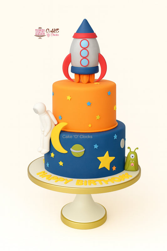 Rocket & Astronaut Space Cake