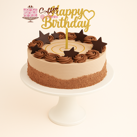 Chocolate Star Birthday Cake
