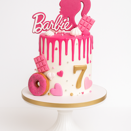 Mini Barbie Drip Cake