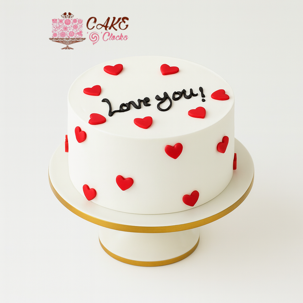 Love You Heart Cake
