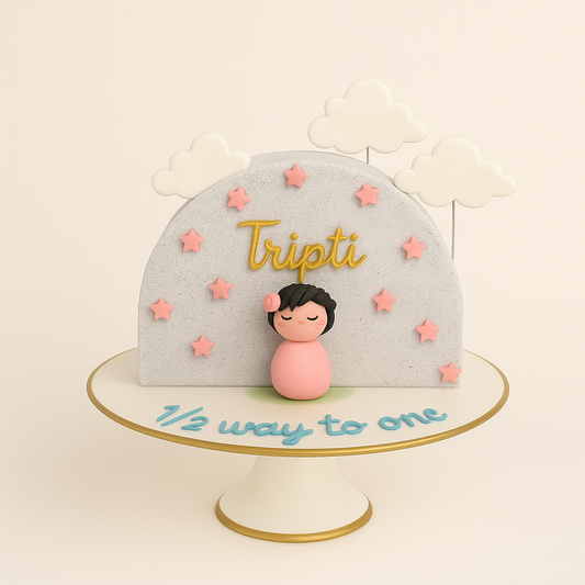 Starry Night Baby Cake