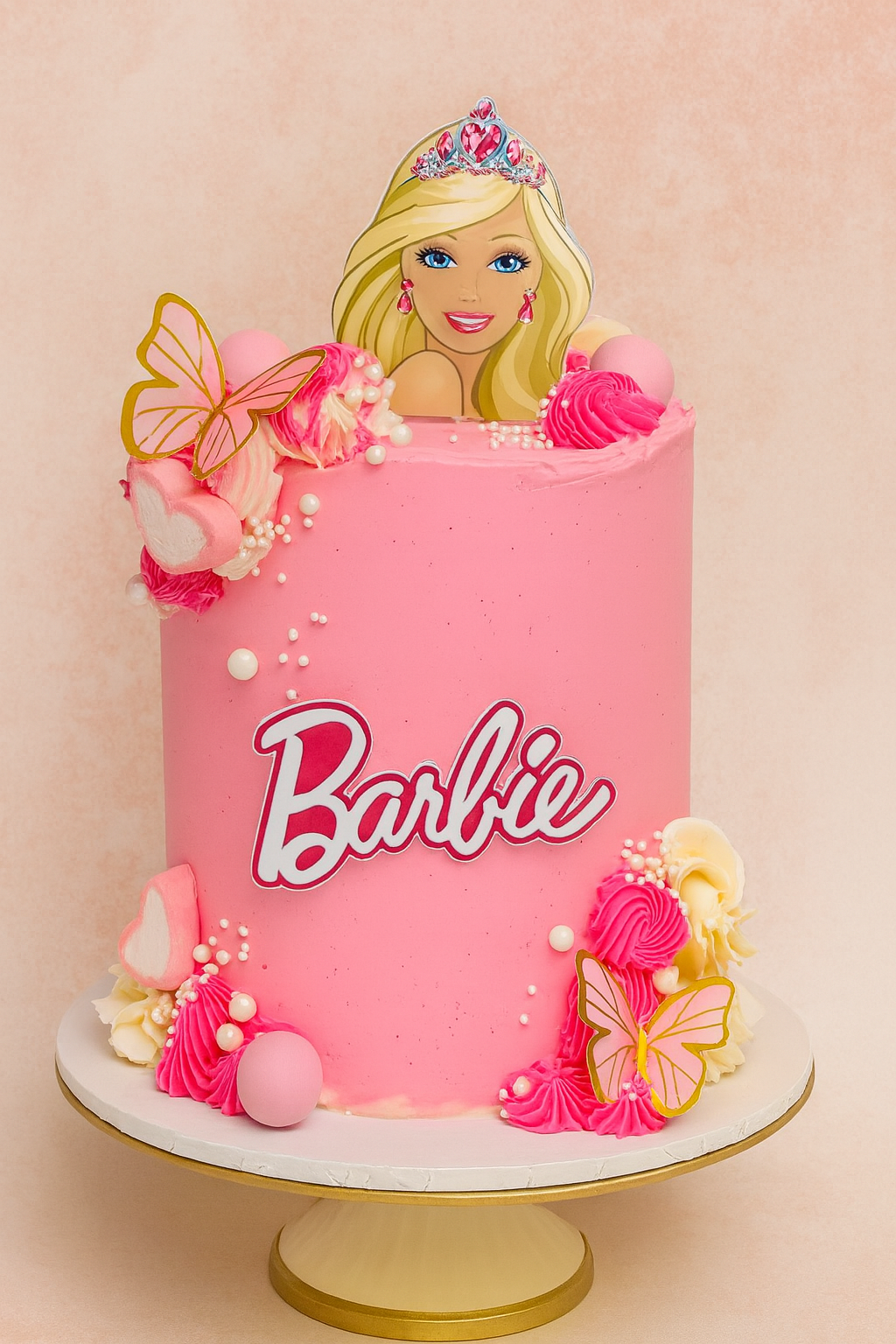 Glam Barbie Tiara Cake