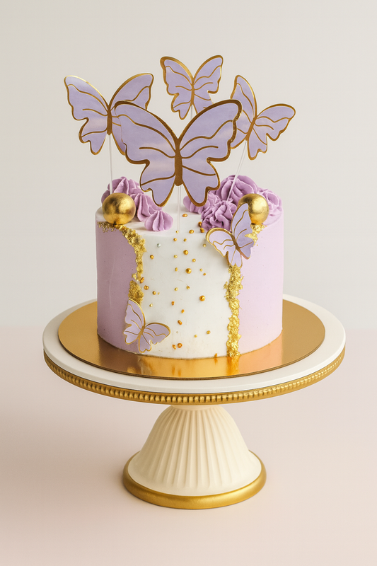 Purple Butterfly Glam Cake