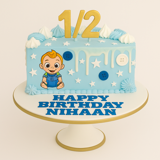 Baby Boy Cartoon Cake