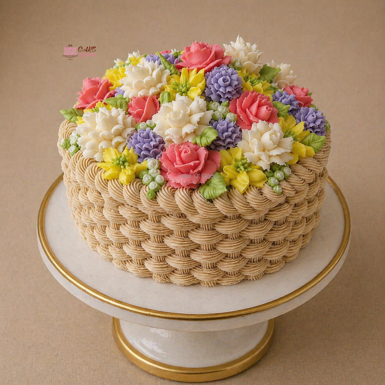 Mother's Day Flower Bouquet Cake