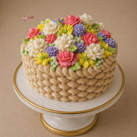 Mother's Day Flower Bouquet Cake