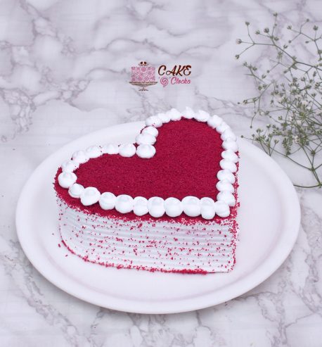 Red Velvet Heart Mini Cake [250 Grams]