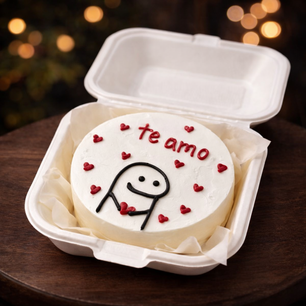 Te Amo Love Bento Mini Cake